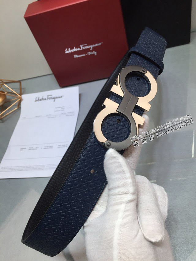 菲拉格慕男士皮帶 Ferragamo雙面牛皮腰帶  jjp2174